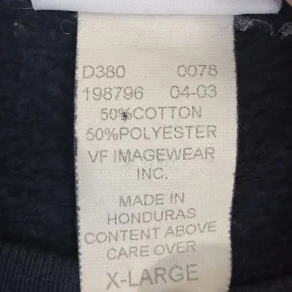 Denver Broncos Sweatshirt Mens XL NFL VF Imagewear Navy Crewneck Vintage Y2K - Picture 4 of 9